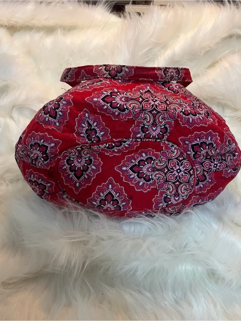 ♥️ Retired Vera Bradley Morgan “Frankly Scarlet”Paisley Quilted Tote